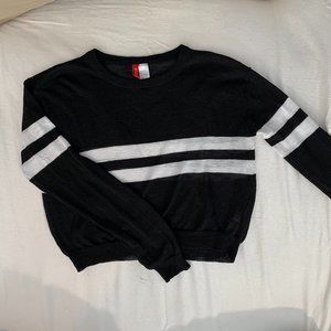 H&M Divided Striped Knit Sweater
